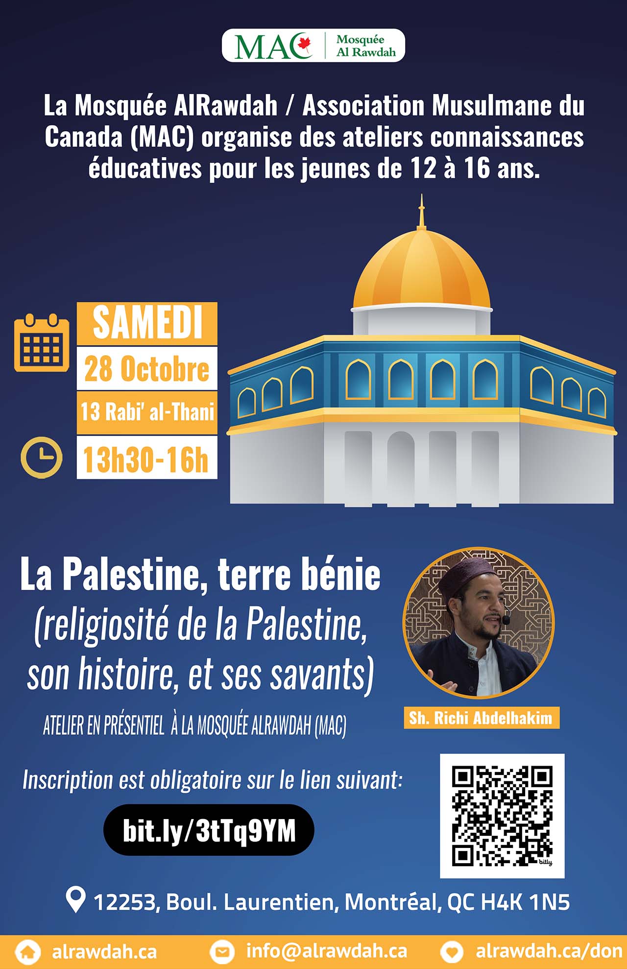 La Palestine, terre bénie (religiosité de la Palestine, son histoire, et ses savants)