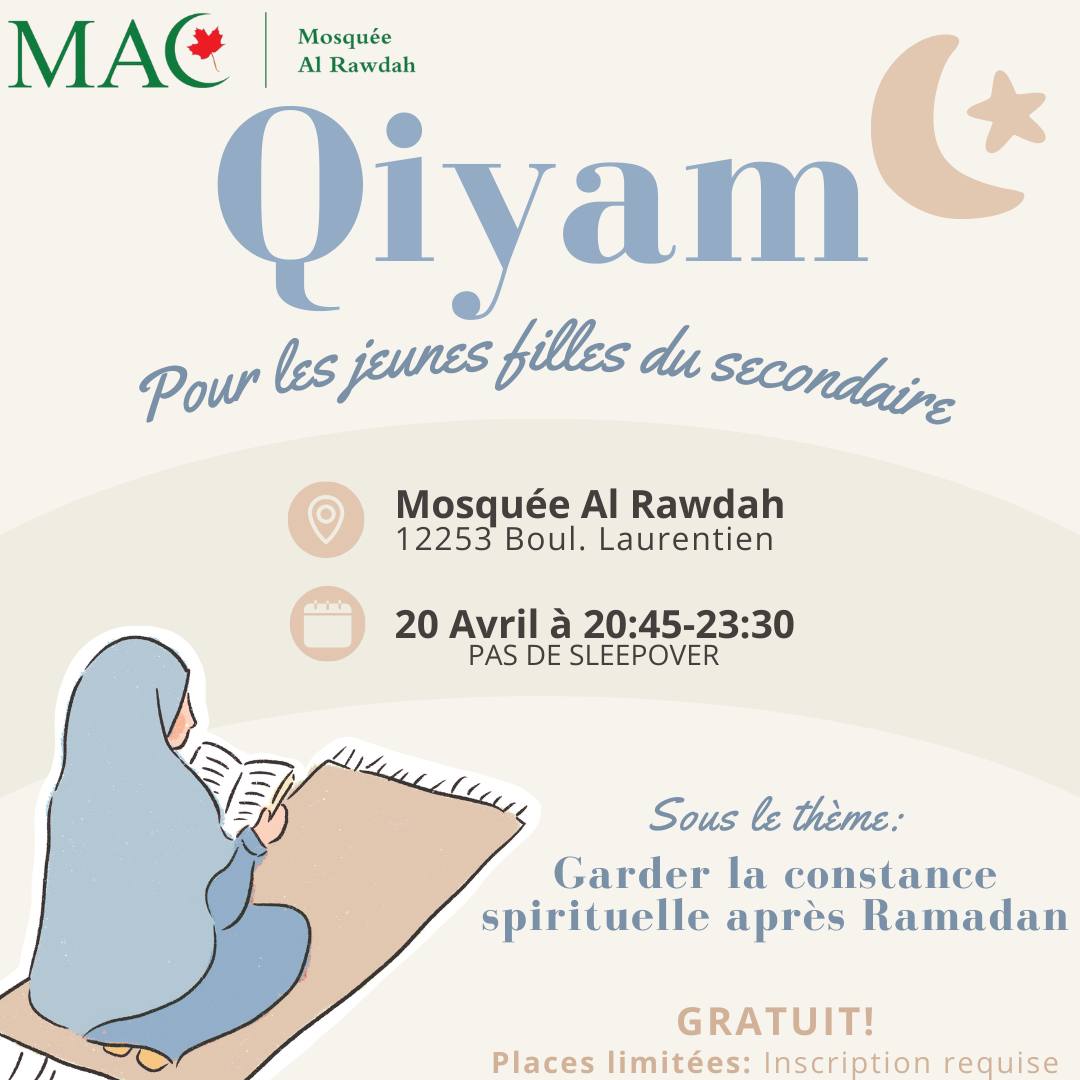 Filles de secondaires, Qiyam Garder la constance après Ramadan!