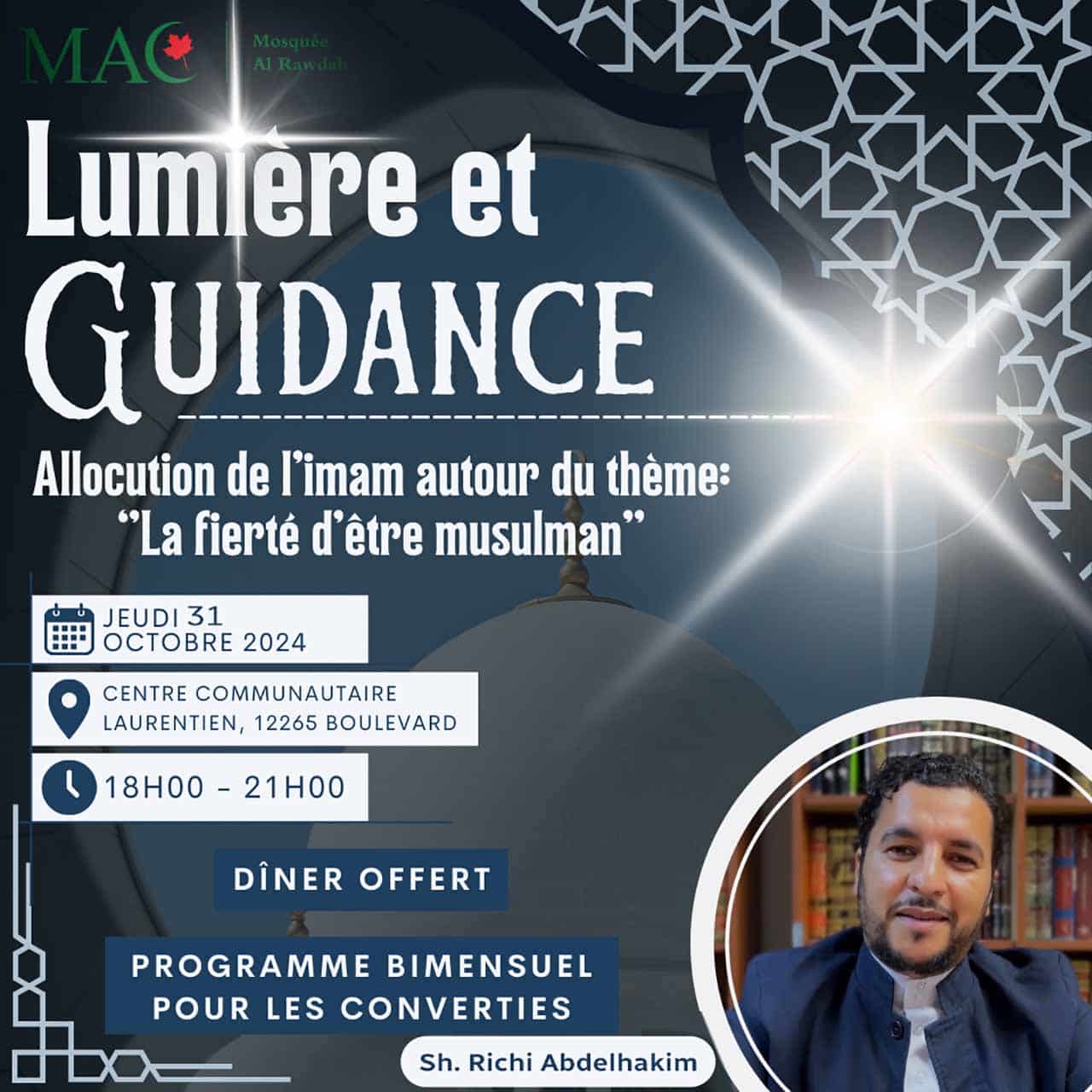 Lumière et Guidance bimensuel à l'attention des musulmans convertis | Sh. Richi Abdelhakim, 31 octobre 2024