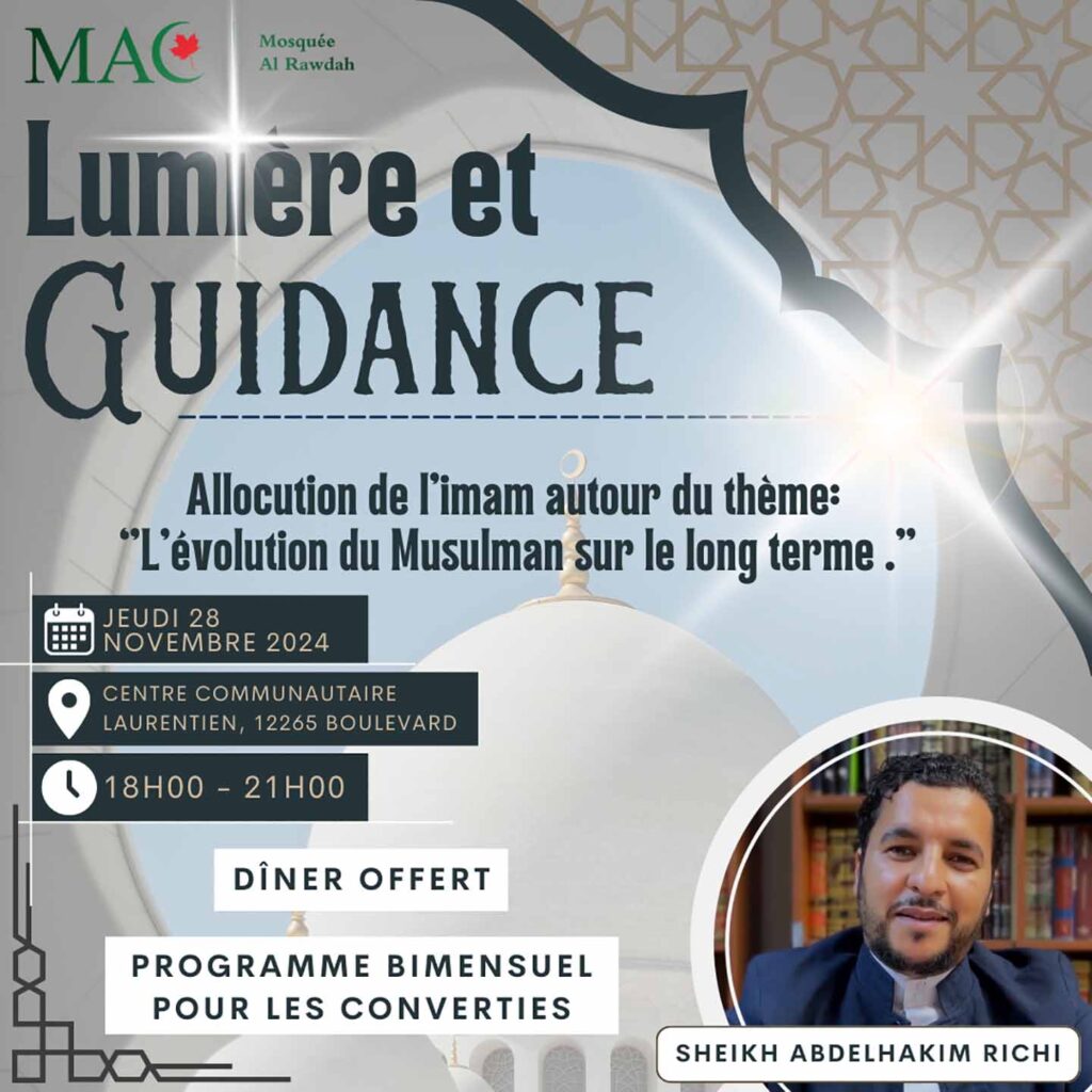 Lumière et Guidance bimensuel à l'attention des musulmans convertis | Sh. Richi Abdelhakim, 28 novembre 2024