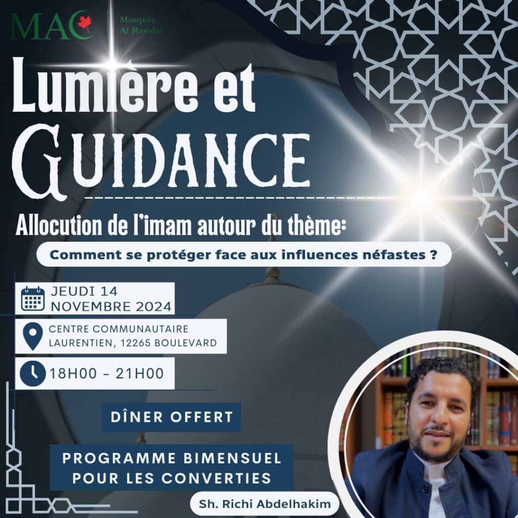 Lumière et Guidance bimensuel à l'attention des musulmans convertis | Sh. Richi Abdelhakim, 14 novembre 2024