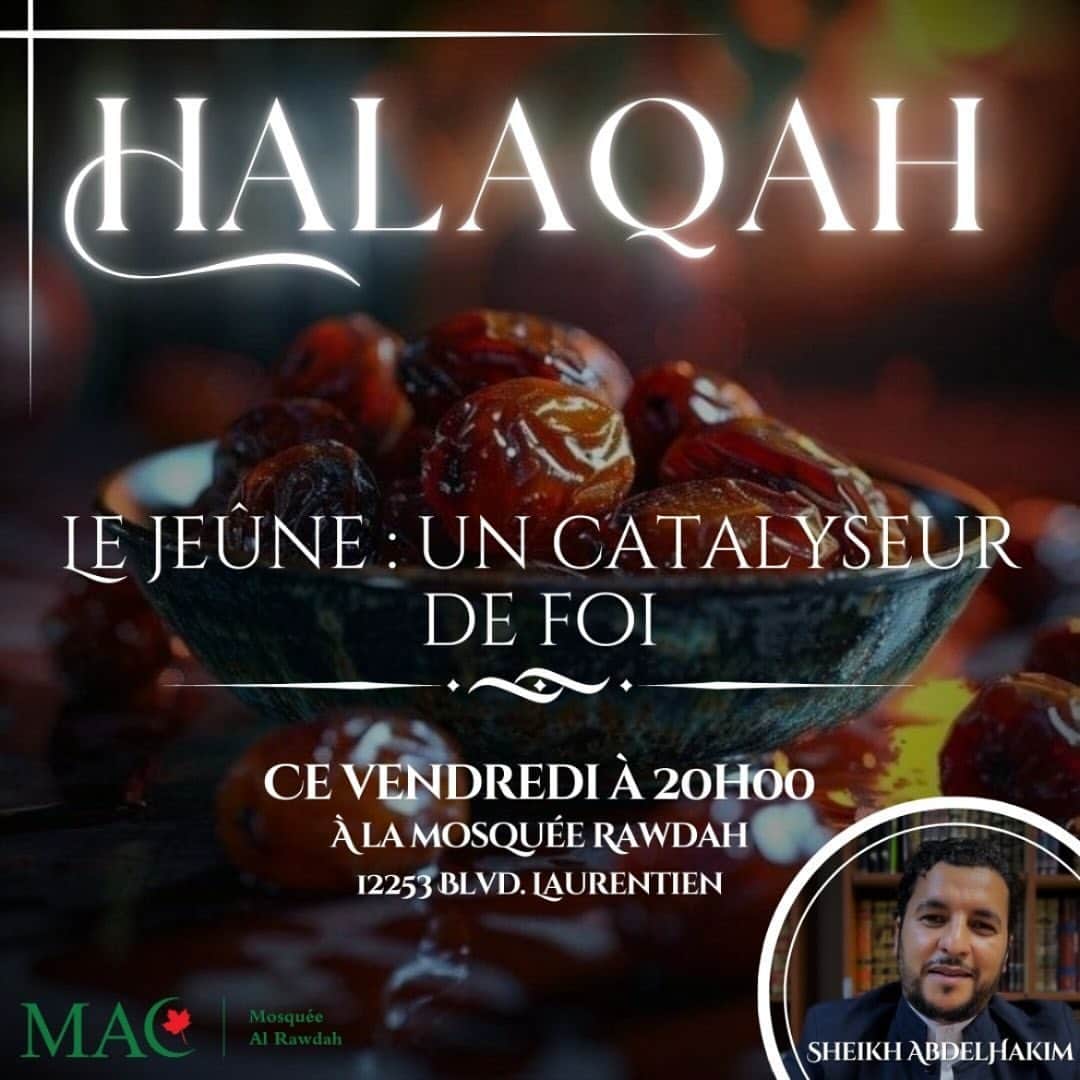 Halaqah pour frères : Le Jeûne, un Catalyseur de Foi, 13 décembre 2024