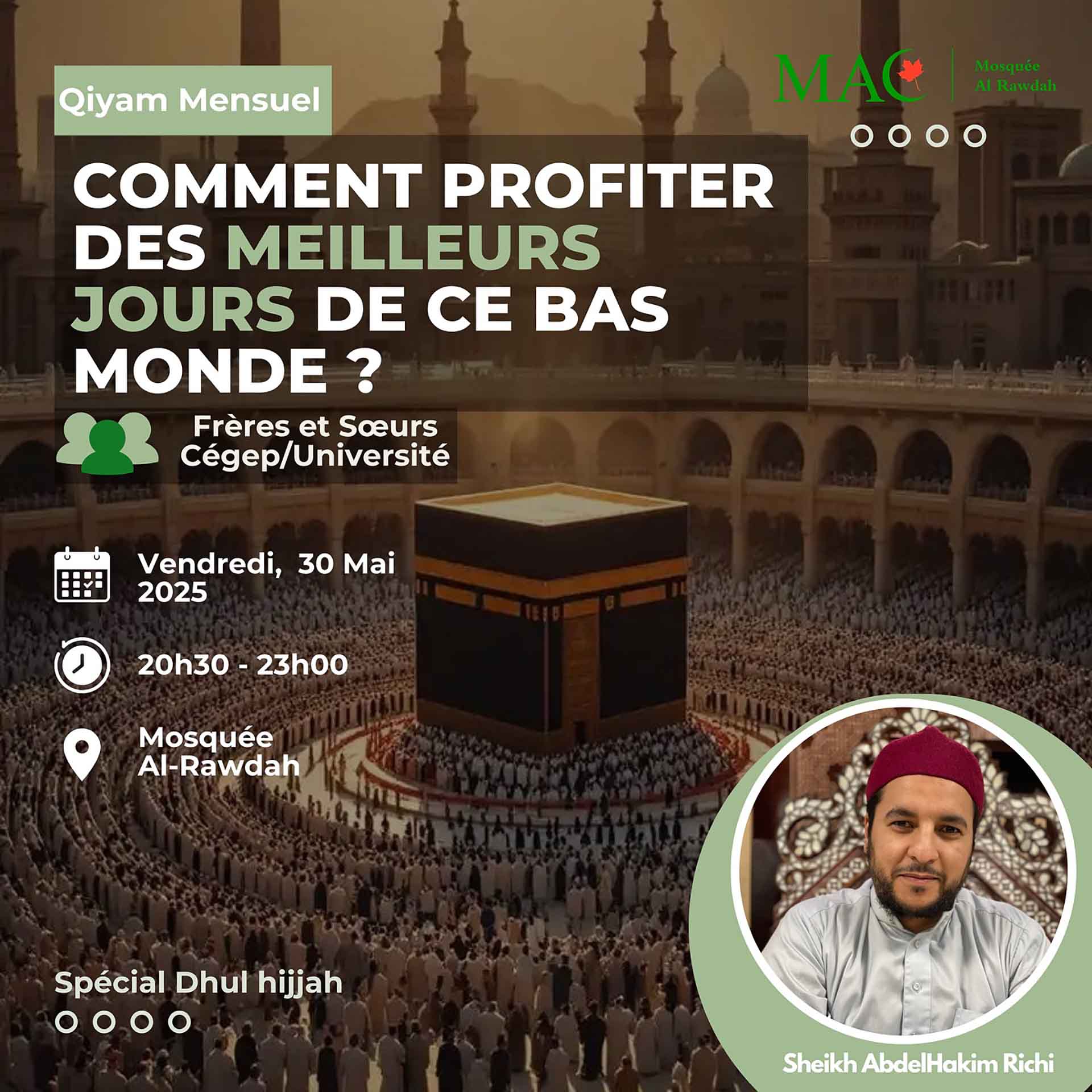 Qiyam mensuel Mai 2025 — comment en profiter pleinement ?