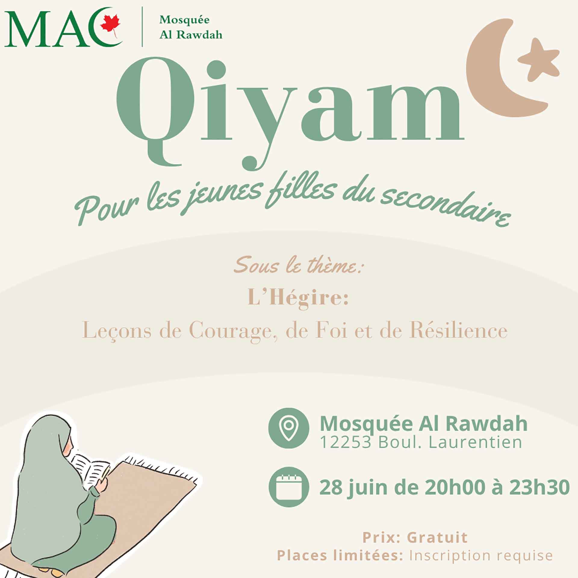 Qiyam pour les filles du secondaire, L’Hégire : Leçons de courage, de foi et de résilience