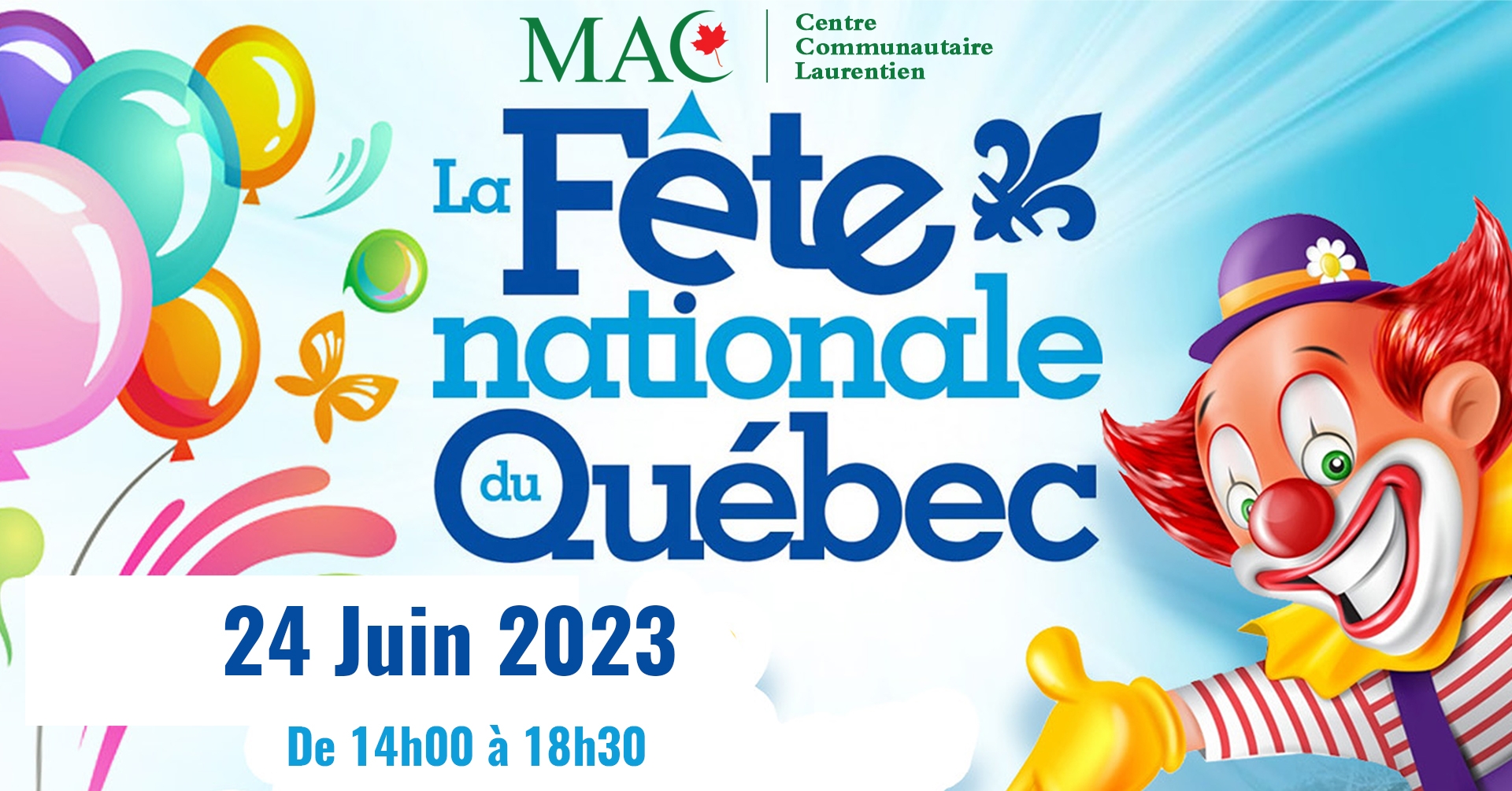 La fête nationale du Québec, samedi 24 juin 2023