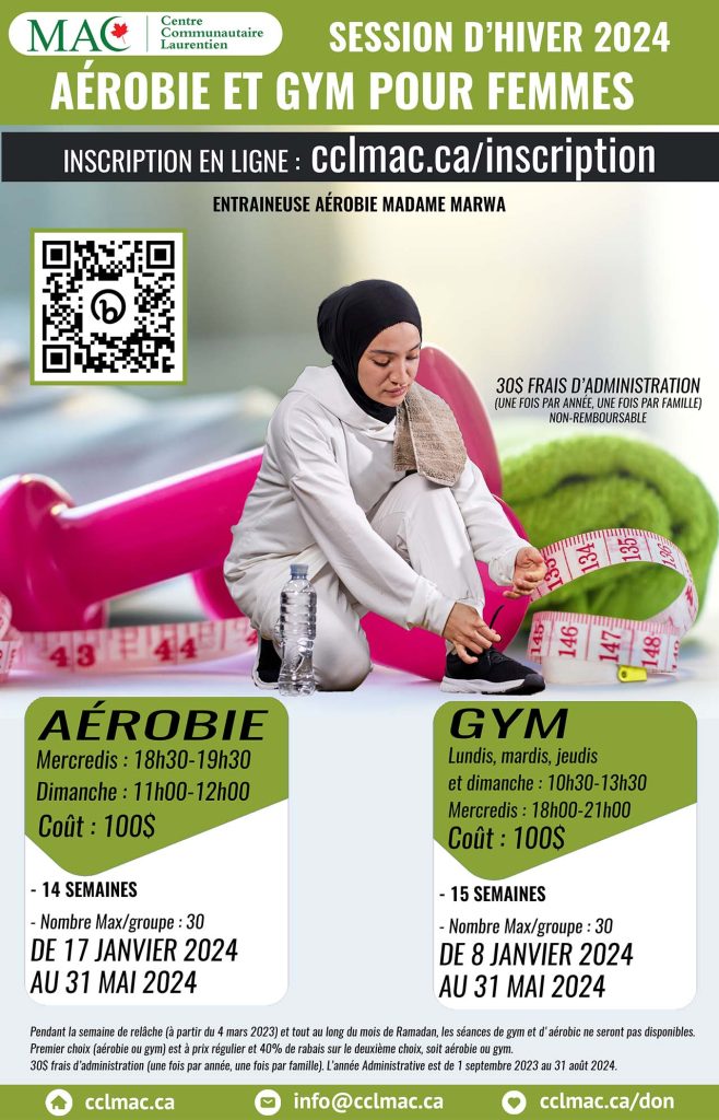 Aérobie et gym pour femmes | Session d’hiver 2024