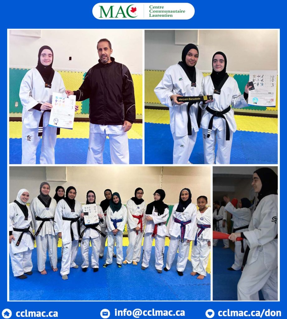 Remise du certificat 3Dan Taekwondo WTF à Maryam Benadada