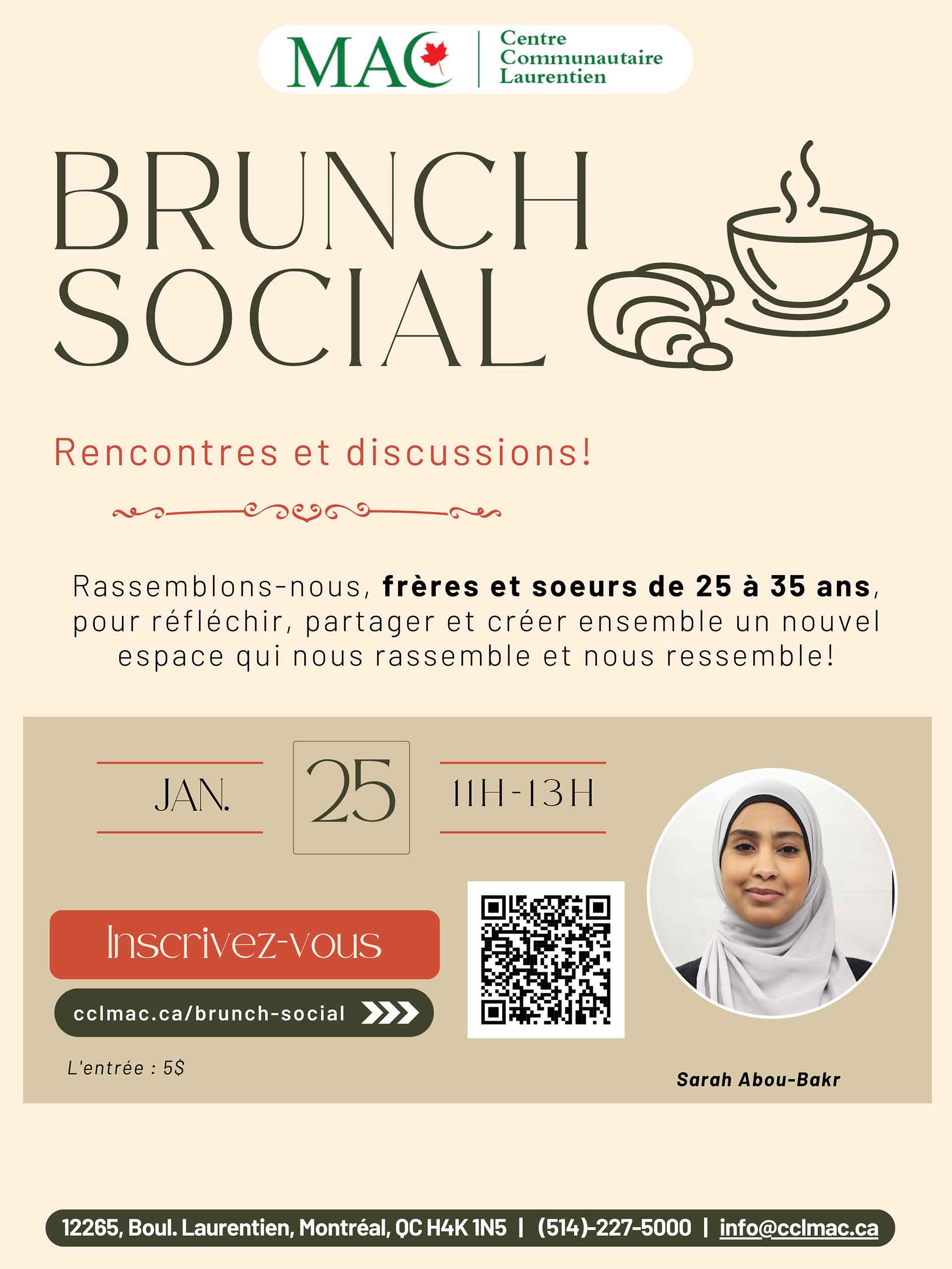 Brunch Social - Être musulman(e) dans l’espace public : visibilité, appartenance et voix