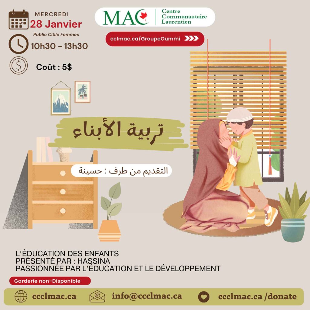 L’éducation des enfants.