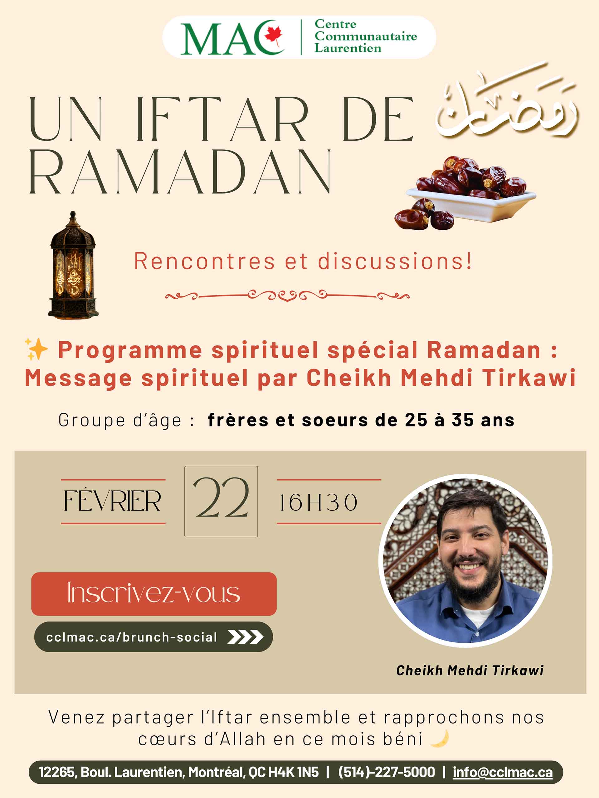 Brunch Social - Un Iftar de Ramadan