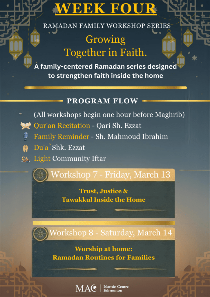 Rahma Weekly Ramadan Programs Week 4